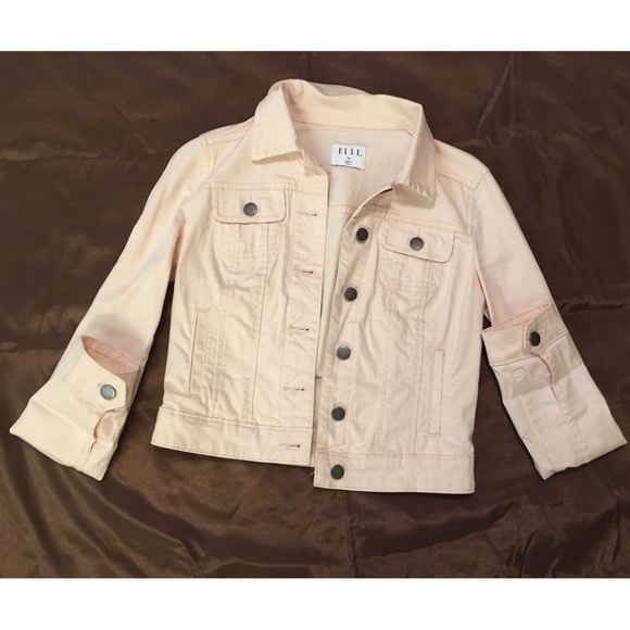 Elle Jackets & Blazers - Elle Blush Pink Jean Jacket
